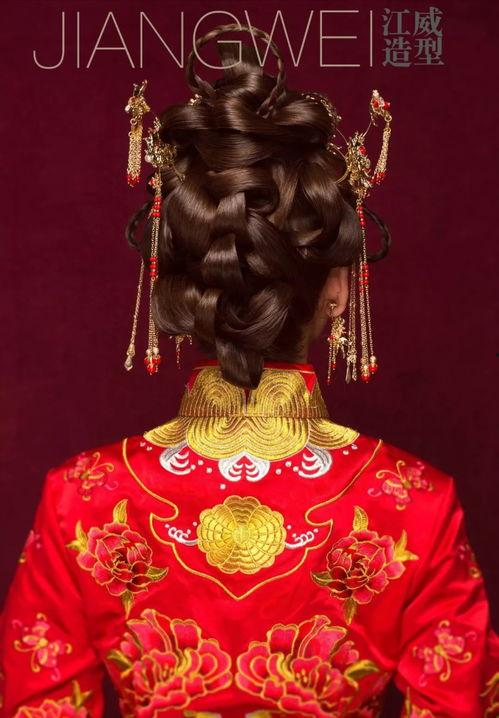 中式婚礼新娘发型图片,中式新娘发型美图赏析  第3张